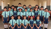 A class group in school uniform